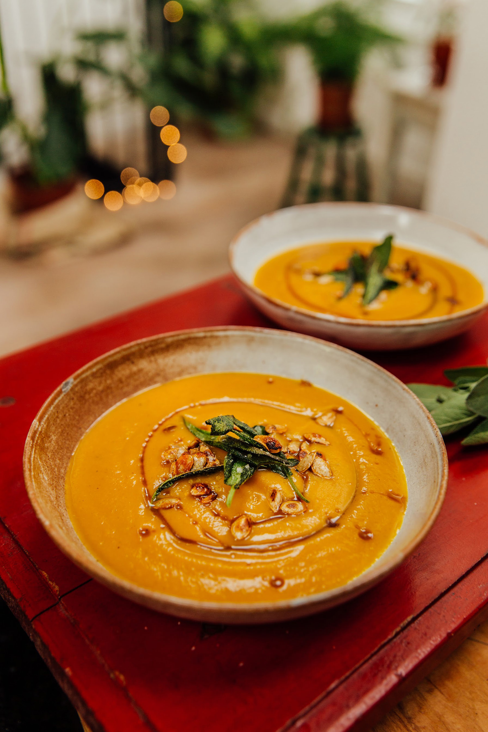 Super Roast Squash, Sage & Maple Soup - Gaz Oakley