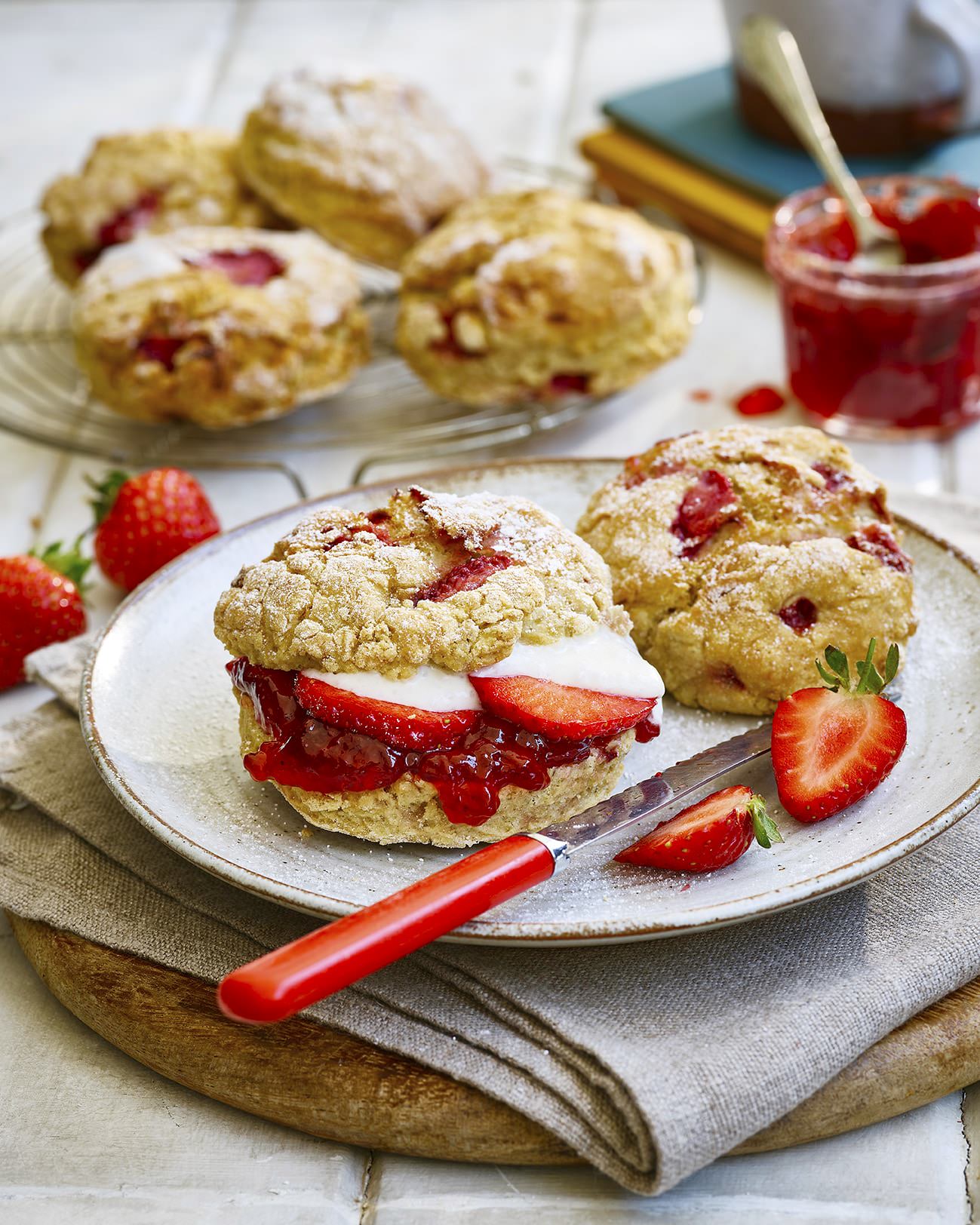 Strawberry & Lemon Scones - Gaz Oakley