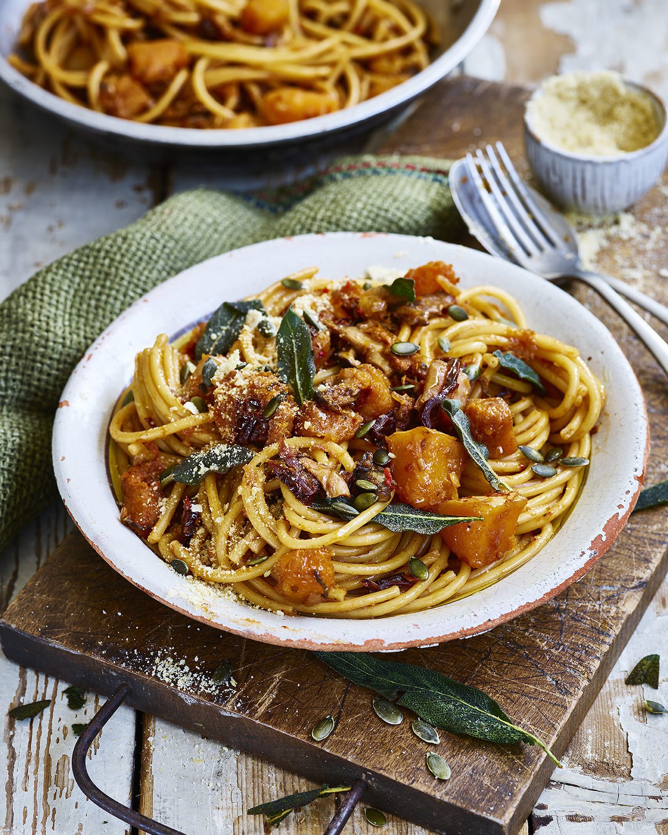 Super Squash, Sage & Shiitake Pasta - Gaz Oakley